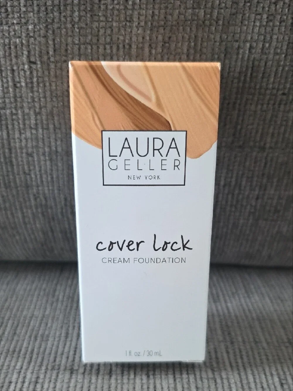 Laura Geller Cover Lock Cream Foundation - Honey Shade, New, 1floz.